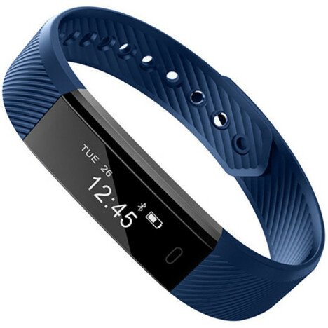 Bratara Fitness iUni ID115 Plus, Display OLED, Bluetooth, Pedometru, Monitorizare puls, Notificari,